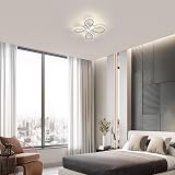 Comely ModernLED Ceiling Light 30W 3375LM 4500K Silver 30cm Flower view 3