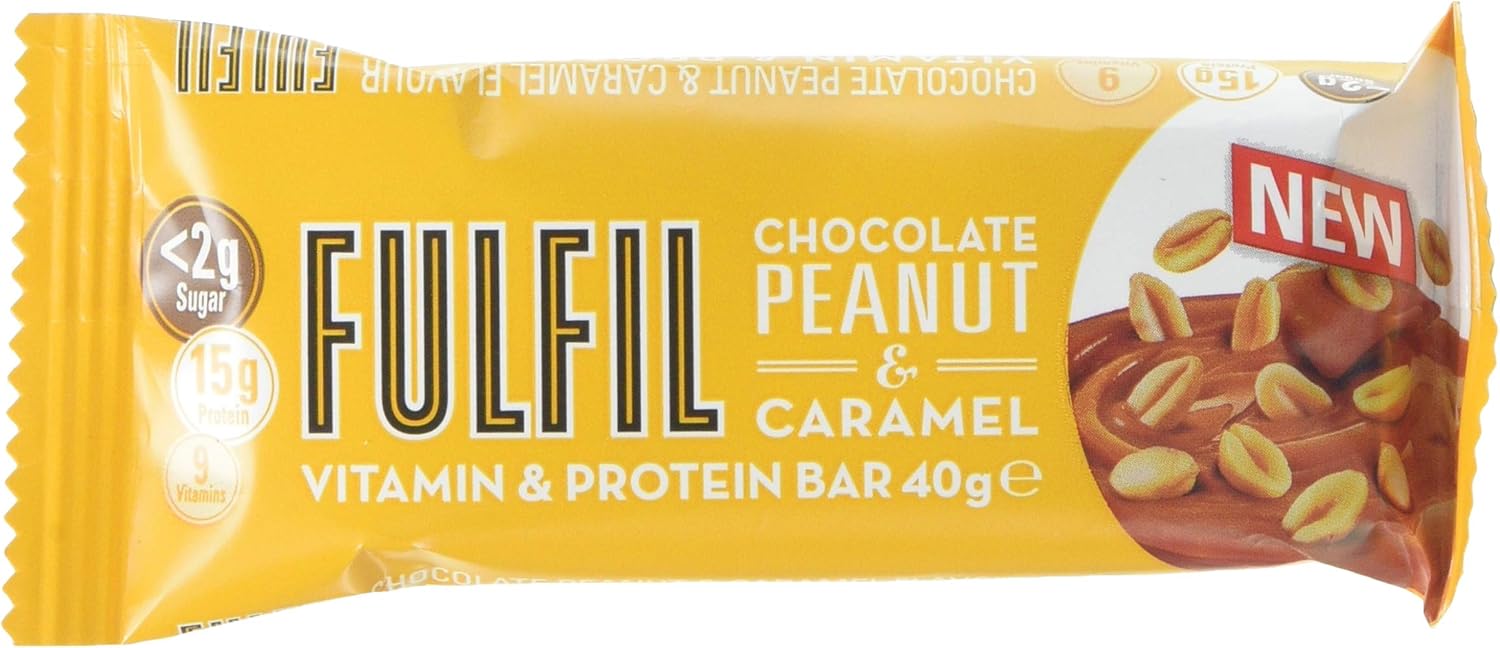 Fulfil Peanut & Caramel Vitamin & Protein Bar (15x40g) High Protein