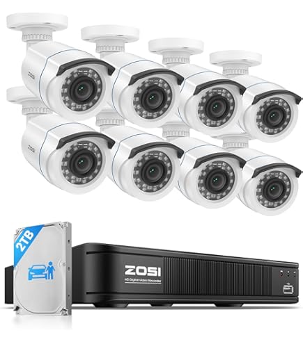 Amazon.com : ZOSI H.265+ Home Security Camera System with AI Human