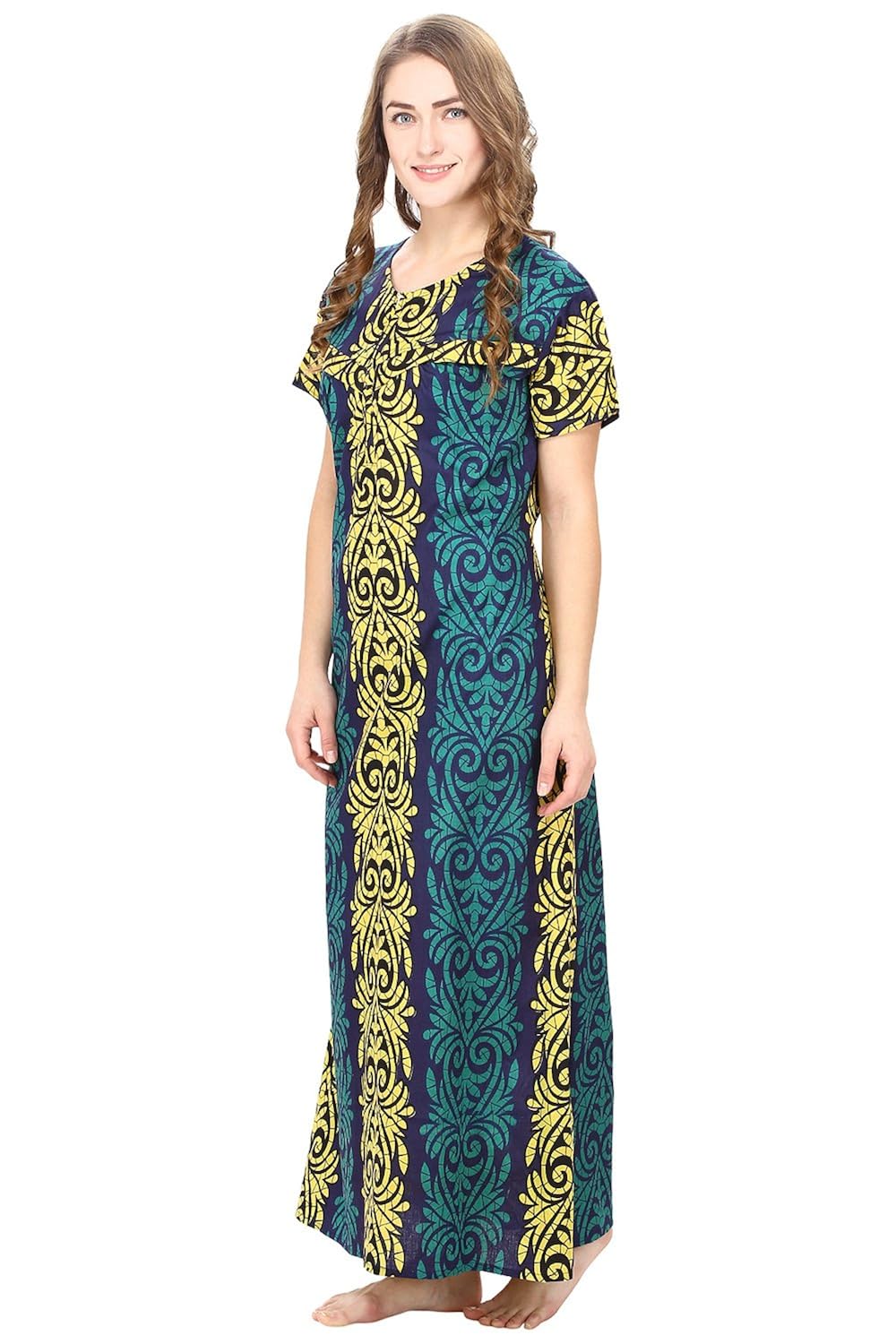 secret wish women's cotton maternity nighty