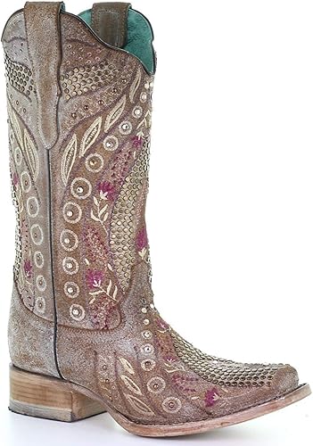 taupe cowboy boots