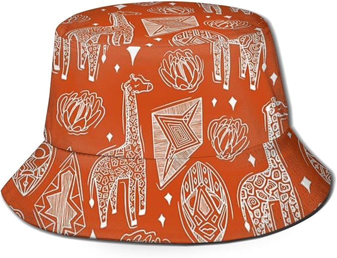 TopYYing Rustic Africa Bucket Hat Trendy Fisherman Hats Unisex