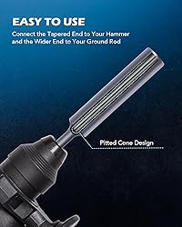 ZELCAN SDS Plus Ground Rod Driver, Heavy Duty