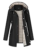 LOMON Women Rain Jacket Lightweight Hooded Jackets