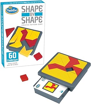 ThinkFun Shape by Shape Creative Pattern Logic Game for Age 8 to Adult - Learn Logical Reasoning Skills Through Fun Gameplay