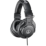 Audio-Technica ATH-M30x Professional Studio Monitor Headphones, Black