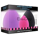 [Updated Version] EmaxDesign 3 Piece Makeup Blender Sponge Set, Foundation Blending Blush Concealer Eye Face Powder Cream Cosmetics Beauty Makeup Sponges. latex free, non-allergenic and odour free.