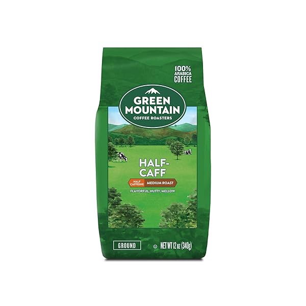 GREEN MOUNTAIN COFFEE ROASTERS HALF-CAFF, 12 OZ. GROUND