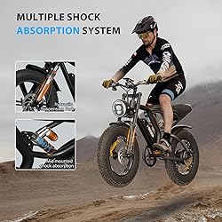 HiKeep Electric Bike for Adults, 20 inch Fat Tire