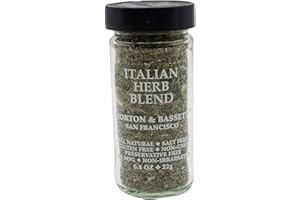 Morton & Bassett Italian Herb Blend, 0.8 oz – Non-GMO, Salt-Free, Flavorful Mix for Pasta, Pizza & Mediterranean Dishes