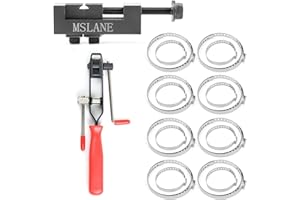 MSLANE CV Axle Boot Clamp Tools Set - Universal Pliers + Joint Ear Banding Tool With 16PCS Band Clamps Kit