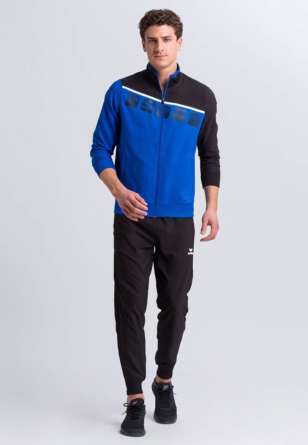 Erima Men 5-C Jacket - New Royal/Black/White, Large - Image 3