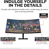 HP Omen 34c Curved Gaming Monitor 34 165Hz WQHD VA 1500R FreeSync 2xHDMI DP view 4