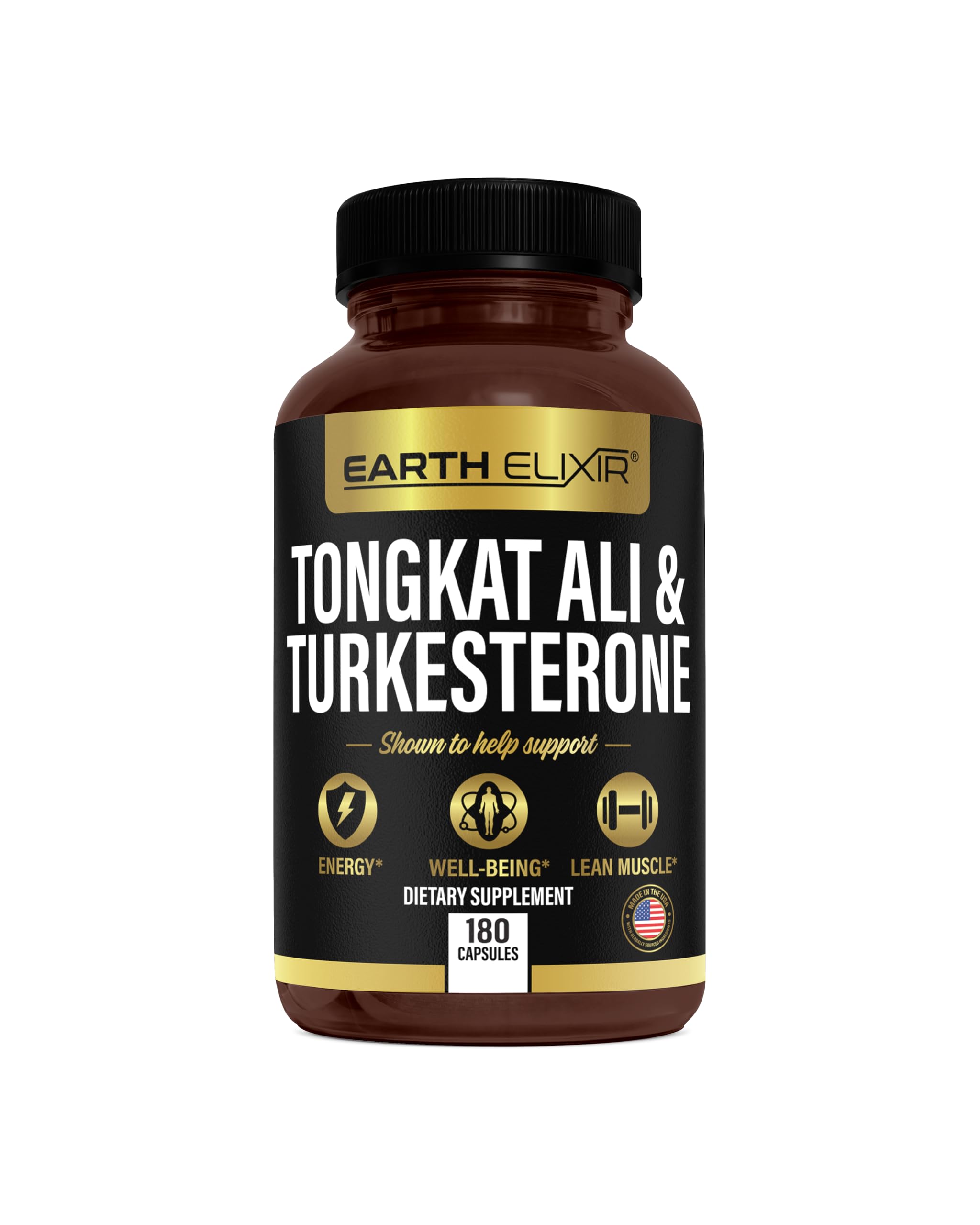 Turkesterone Tongkat Ali for Men and Women – 2-in-1 Natural Testosterone Support for Energy & Fitness - High Potency Turkesterone Supplement for Men with Tongkat Ali –– Pure Non-GMO Formula
