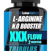 THELABSMENCO L Arginine Nitric Oxide Supplements for Men - Happy Wife, Happy Nights Help Increase Blood Flow Circulation, Muscle Pump Pre Workout, Male Endurance w/Tribulus - 2 Mons