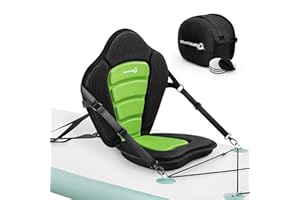 BRANTMAKER Kayak Seats with Back Support, Paddle Board Seat, Universal Thicken Cushion for Inflatable Paddleboard, Sup, Canoe, Ocean Kayak