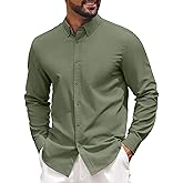 COOFANDY Men's Long Sleeve Regular Fit Button Down Oxford Shirt