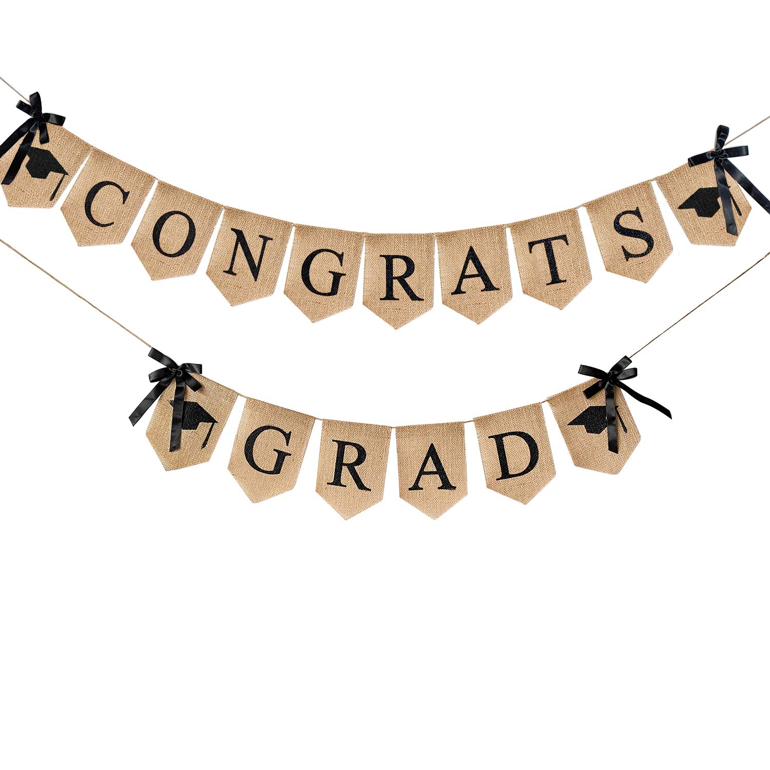 Mauts Graduations Decorations Burlap Banner for 2025 Graduation Party Fireplace Wall Hanging Suitable for Family Graduation Party Classroom College High School Graduation Prom Decoration