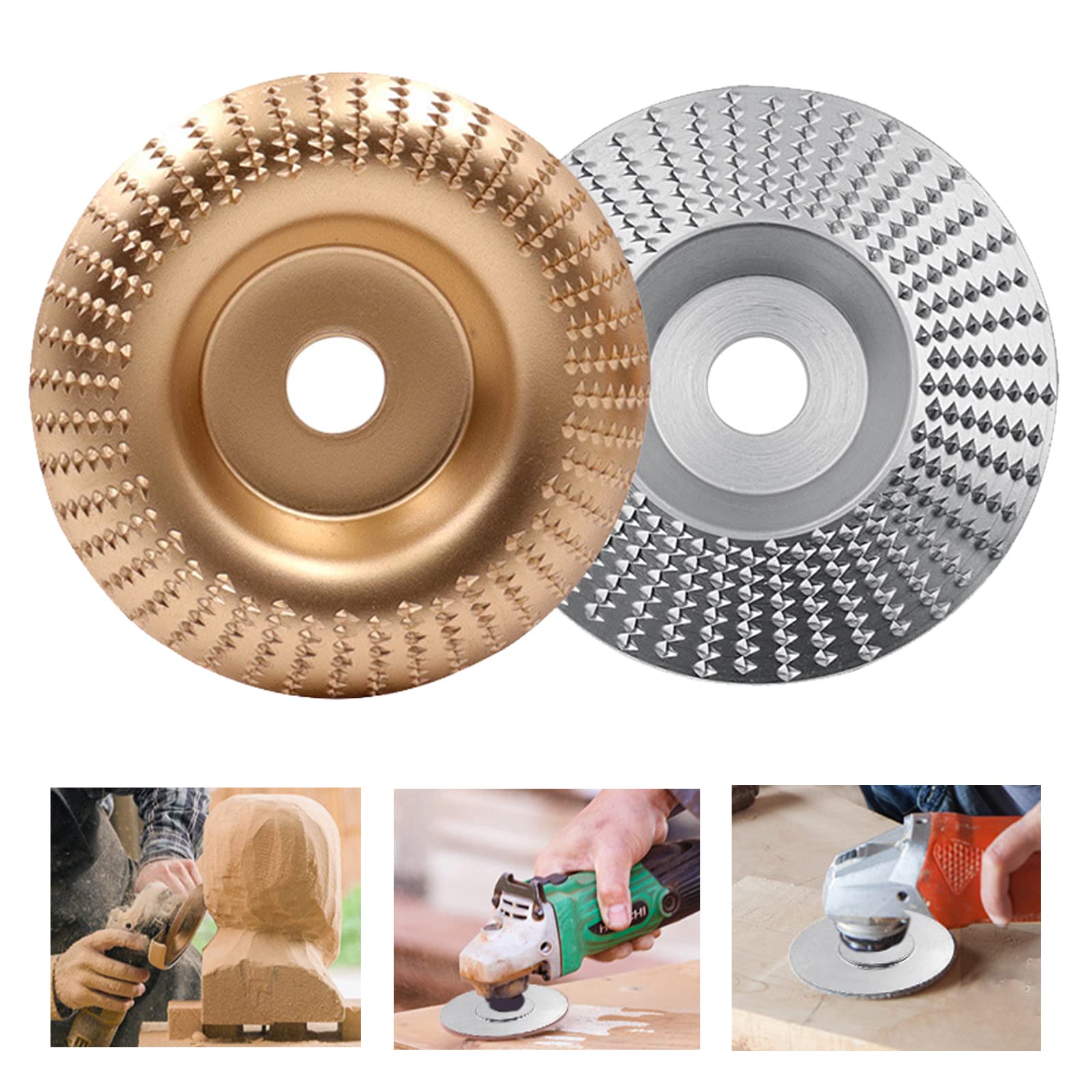 Wood Carving Discs For Angle Grinder Wood Grinding Wheel Angle Grinder Disc Wood Grinding Wheel Rotary Disc Flat Grinder Shaping Abrasive Disc Angle Grinding Discs For Wood Bore 16mm Woodworking Tools