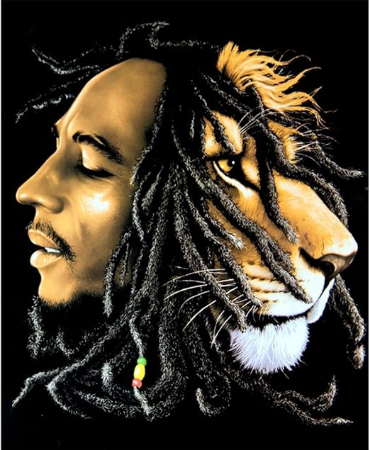 Amazon Com Bob Marley Lion Fleece Blanket Home Kitchen
