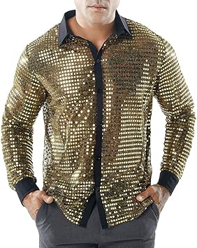 Amazon Co Jp ファッション メンズ Xlala カジュアルシャツ スタンディングカラー ナイトクラブ 中空長袖バンド パフォーマンストップブラウス 個性的 ノベルティ服 スポーツ アウトドア