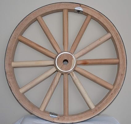 Amazon Com Amish Wares Decorative Wood Wagon Wheel 30 Inch X