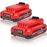 Ultraxxis Upgrade 2-Pack 3.0Ah Batteries Replacement for Craftsman 20V Battery Compatible with Craftsman CMCB205 CMCB204 CMCB206 CMCB202 CMCB201 20V Cordless Power Tools﻿
