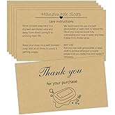 50Pcs Handmade Soap Care Cards 3.5×2 Inch Handmade Soap Bar Card Instructions Soap Care Guide, Bar Card & Instructions for Soap Maker Clients, Soap Care Guide