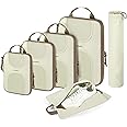 BAGSMART 6 Set Packing Cubes for Suitcases, Lightweight Suitcase Organizers & Compression Travel Cubes