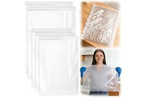 Ssryxsnan Oven Rack Cleaning Bags, Heavy Duty No Scrub Oven Rack Cleaning Bags, Reusable Leak-Resistant PE Bags for Deep Soak