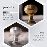 JENOLITE Chrome Spray Paint 2 x 400ml Smooth Metallic Silver Chrome Finish view 4