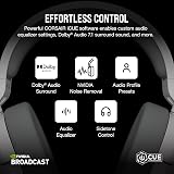 Corsair HS55 Wireless Gaming Headset 2.4GHz Bluetooth Dolby 7.1 White view 7