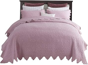 Amazon De Tagesdecke Gesteppt Weib Grau Rosa Bettuberwurf Baumwolle Set Doppelbett Steppdecke Wendedesign Bettdecke Stepp Decke 3 Teilig Bettwascheset Inkl 2 Kissenbezug Pink 230 250cm