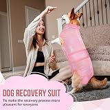 SlowTon Dog Recovery Suit Anti-Licking Medical Onesie with Zipper view 7
