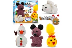 LC CRAFTS Arts and Crafts for Kids Ages 8-12 - Create Your Own Stuffed Animal Kit - Project for Girls & Boys