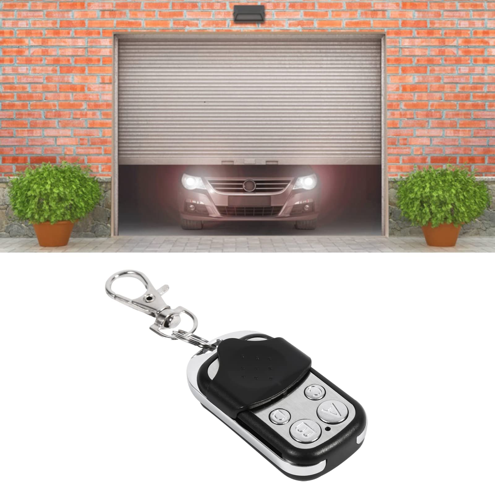 Haofy Remote Control Key Fob 433 MHz (433.92 MHz) Universal Cloning Wireless Alarm Remote Control Key Fob for Car Garage Door Gate
