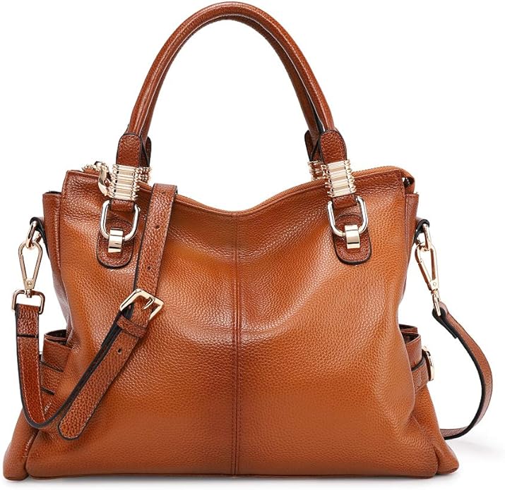 Kattee Women's Genuine Leather Tote Satchel Shoulder Handbag Amazon.ca