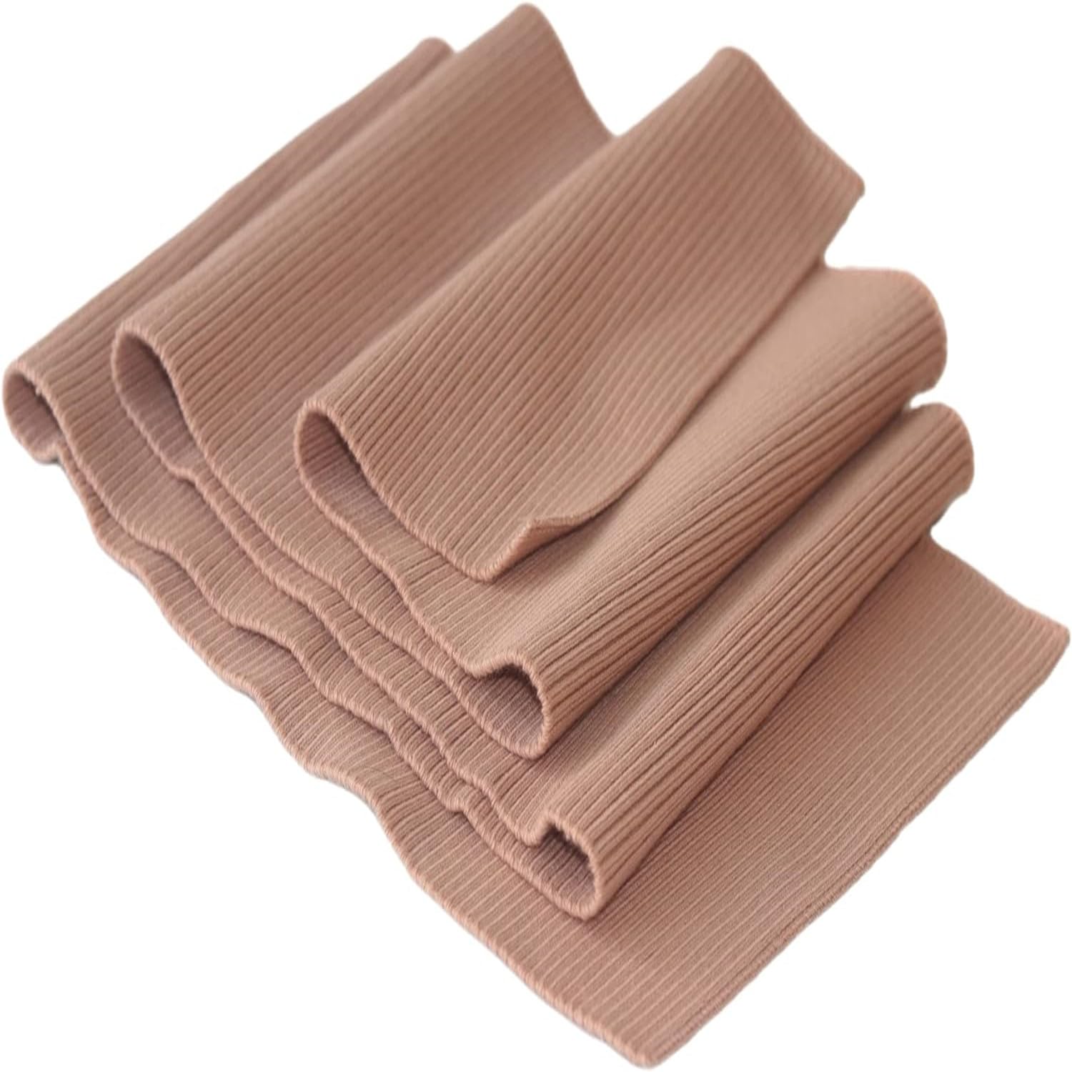 TinaKim Ribbing for Cuffs Fabric,Waistbands Neckbands Rib Jersey Trim Material,for Jacket Sweatshirt Pants Sewing (Dry Pink, 36x6in)