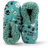 Lazy One Fuzzy Slipper Socks for Women, Cute Fleece-Lined House Slippers | Non-Skid, Cute Dog & Cat Design, Holiday Gifts for Women, Fuzzy Socks, Cozy Socks, Indoor Slippers, Small Gifts