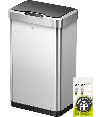 Amazon.com: EKO Horizon Sensei Trash Can, Rectangular Type
