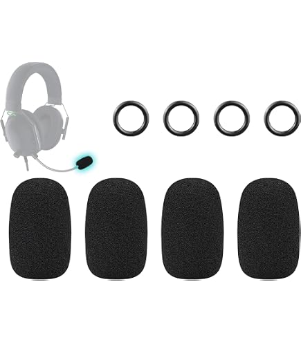 Amazon.com: Voarmaks 4-Pack Mic Foam Covers Compatible with Razer