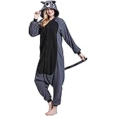 Skeleton Adult Animal Onesie Pajamas – Unisex Fleece Cosplay Costume Sleepwear for Halloween & Home Wear