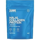 SUNNA SUPPLEMENTS Grass-Fed Halal Collagen Powder - Type I & III Hydrolyzed Bovine Peptides for Joint, Skin, Hair & Nail Support - High Protein, Gluten-Free, Keto & Paleo Friendly - Unflavored