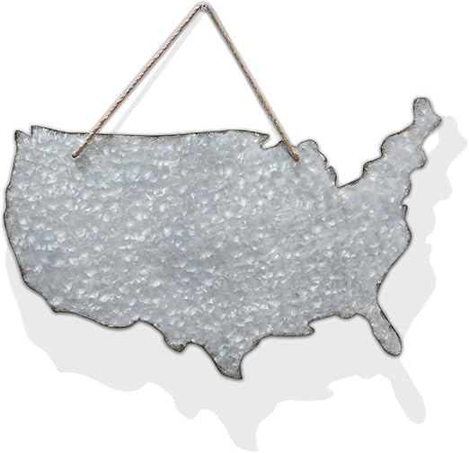 Amazon Com Barnyard Designs Galvanized Patriotic America Cut Out