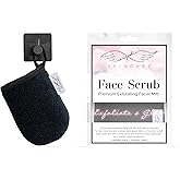 Seraphic Skincare Premium Exfoliating Facial Mitt (1pc) – Dual-Sided Face Scrubber Exfoliator & Dead Skin Remover, Makeup Remover for Gentle Cleansing & Exfoliation – Korean Face Exfoliating Glove