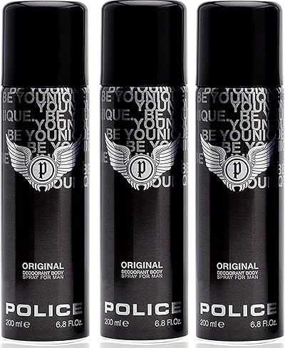 POLICE Original Mens Deodorant Body Spray 200ml 3 Pack Brand New