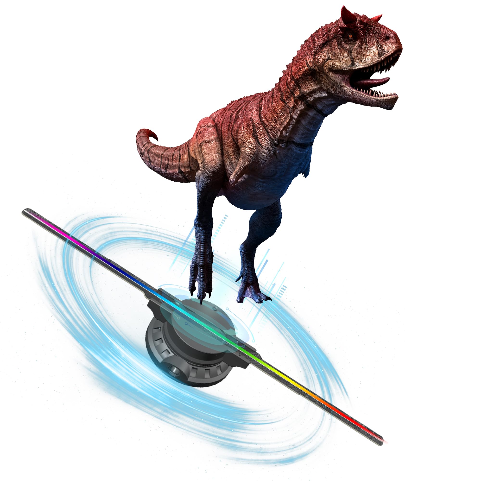 Photo 1 of 3d hologram led fan projector 50CM (20-in) 3D Hologram Fan with Bluetooth – LED Holographic Display, Wireless Audio Sync, Commercial Advertising Projector, WiFi & APP& Remote Control Control