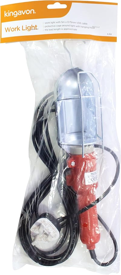Blackspur BB-IL102 Mains Inspection Lamp Work Light Hangable Garage 13 Amp Plug