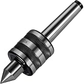 Eumtenr Heavy Duty MT2 Live Center, MT2 Precision Rotary Live Revolving Milling Center Taper Metal Work Lathe Tool for High Speed Turning, Lathe Medium Duty CNC Work (MT2 Live Center)