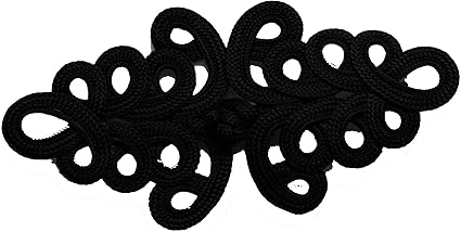 Amazon Co Jp Lyracces 裁縫ファスナー 結び目 クリスマスツリー生地 中国装飾ノット チャイナムフロッグボタン ブラック Lc0099r12 ホーム キッチン